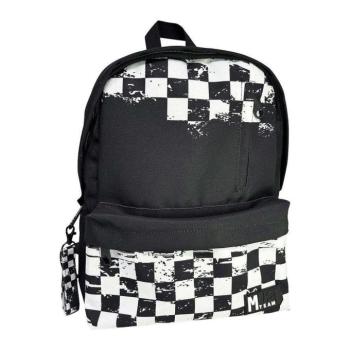 Luna: Must Team Chessboard lekerekített iskolatáska, hátizsák 32x17x42cm kép