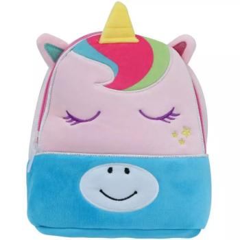 Luna: Must Team Unikornis rózsaszín ovis plüss hátizsák 27x7x24cm kép