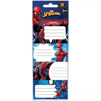 Luna: Pókember füzetcímke 20db-os csomag kép