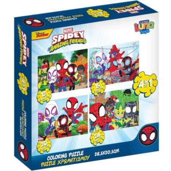 Luna: Spidey 4 az 1-ben 12-15-20-24 db-os puzzle kép