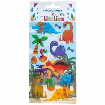 Luna: The Littlies dinoszauruszos Pufi Matrica szett 10x22cm kép