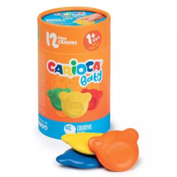 Maci formájú Baby Teddy 12 db-os zsírkréta szett - Carioca kép