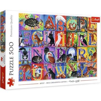 Macskás ábécé 500db-os puzzle - Trefl