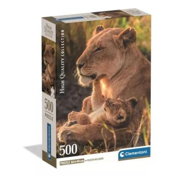 Macskaszerelem kompakt puzzle - 500 darabos