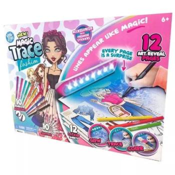 Magic Trace stúdió: Ragyogó rajzolás - divat kreatív játékszett kép