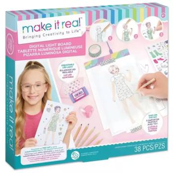 Make It Real: Divattervező kreatív tábla LED világítással és sablonokkal kép