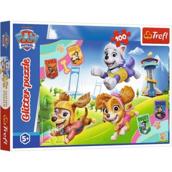 Mancs Őrjárat 100db-os glitter puzzle - Trefl kép