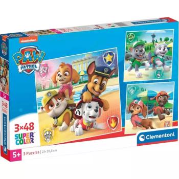 Mancs Őrjárat 3x48db-os Supercolor puzzle - Clementoni kép