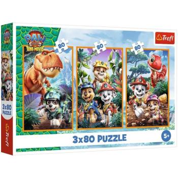 Mancs Őrjárat Dinoszauruszok szigete - 3 x 80db-os puzzle - Trefl kép