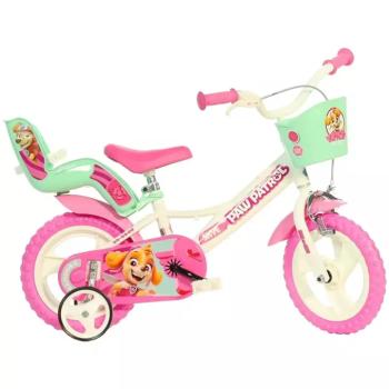 Mancs Őrjárat fehér-rózsaszín bicikli 12-es méretben - Dino Bikes kerékpár kép