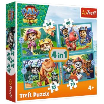 Mancs őrjárat kalandok a dinók szigetén 4 az 1-ben puzzle szett - Trefl kép