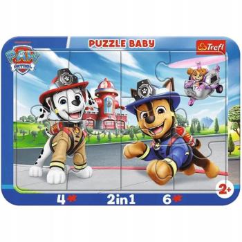 Mancs őrjárat kutyahősök 2 az 1-ben keretes baby puzzle - Trefl kép