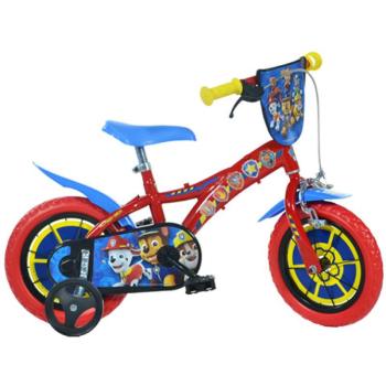 Mancs Őrjárat piros-kék gyerek bicikli 12-es méretben - Dino Bikes kerékpár kép
