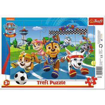 Mancs Őrjárat: Sportos kaland 15db-os keretes puzzle - Trefl kép