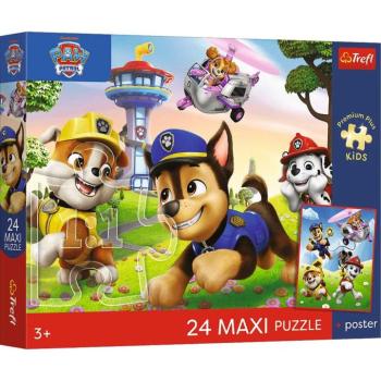 Mancs Őrjárat Vidám séta a kutyikkal 24 db-os Maxi puzzle - Trefl kép