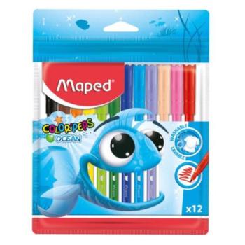 MAPED: Color Peps Ocean kimosható filctollkészlet, 2 mm - 12 db