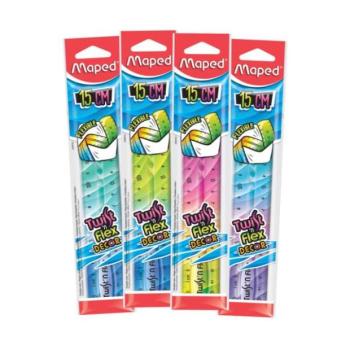 Maped: Twist n Flex Decor színátmenetes vonalzó, 15 cm - többféle kép