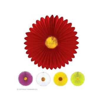 Margaréta rosetta party dekoráció, O 50 cm, 5 féle színben, 1 db kép