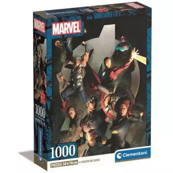 Marvel: Bosszúállók 1000db-os Compact puzzle 70x50cm - Clementoni kép