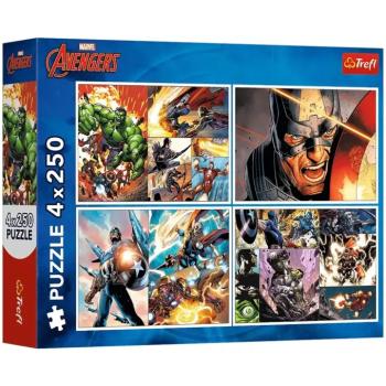 Marvel: Bosszúállók 4x250db-os puzzle - Trefl kép