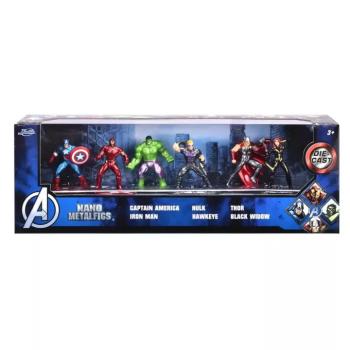 Marvel: Metalfigs Nano Bosszúállók fém figura szett 6db-os - Simba Toys kép