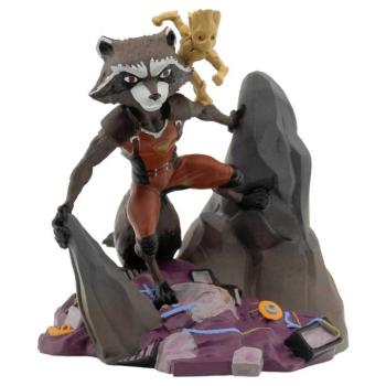 Marvel Mordály és Groot 8cm-es jatékfigura talapzattal - Bullyland kép