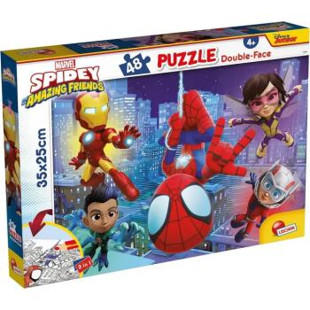 Marvel Spidey 2 az 1-ben 48db-os puzzle és színező 35x25cm - Lisciani kép