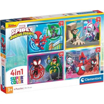 Marvel Spidey 4 az 1-ben Supercolor puzzle - Clementoni