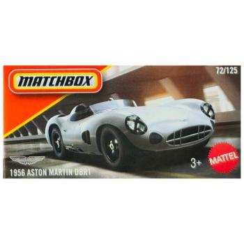 Matchbox: 1956 Aston Martin DBR1 szürke papírdobozos kisautó 1/64 – Mattel kép