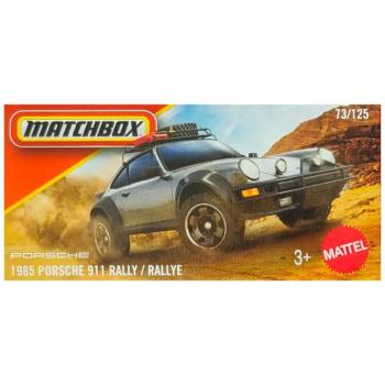 Matchbox: 1985 Porsche 911 Rally szürke papírdobozos kisautó 1/64 – Mattel kép