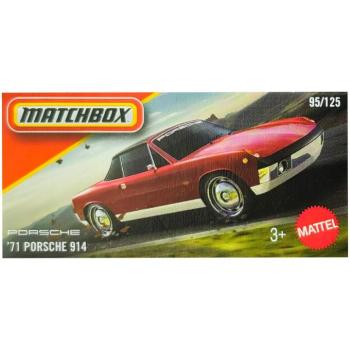 Matchbox: '71 Porsche 914 piros papírdobozos kisautó 1/64 – Mattel kép