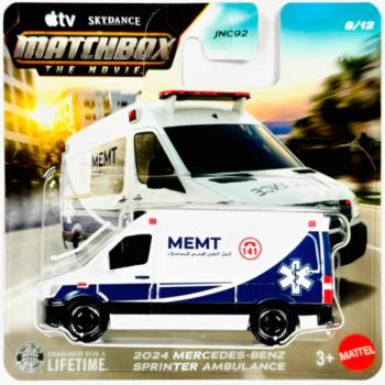 Matchbox A Film: 2024 Mercedes-Benz Sprinter Ambulance kisautó 1/64 - Mattel kép