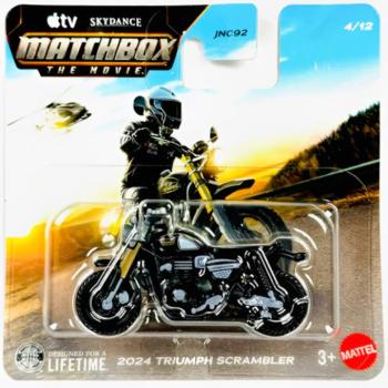 Matchbox A Film: 2024 Triumph Scrambler kismotor 1/64 - Mattel kép