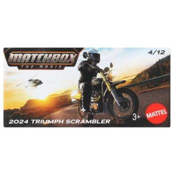 Matchbox A Film: 2024 Triumph Scrambler papírdobozos kismotor 1/64 – Mattel kép