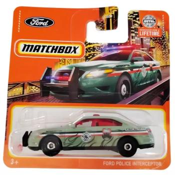 Matchbox: Ford Police Interceptor lángoló mintával 1/64 kisautó - Mattel kép