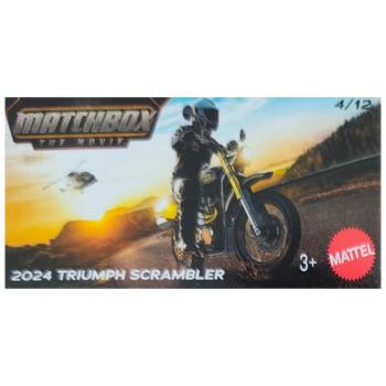Matchbox: Papírdobozos 2024 Triumph Scrambler motor 1/64 - Mattel kép