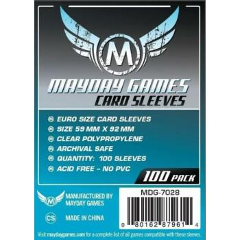 Mayday Games Euro méretű kártyavédő (100 db-os szett), 59 mm x 92 mm kép