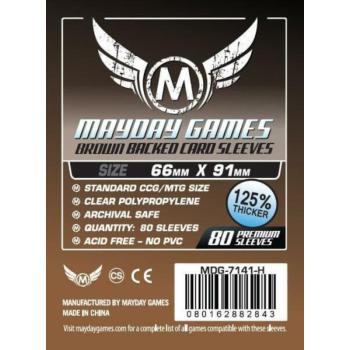 Mayday Games Kártyavédő kártyajátékokhoz (80 db-os csomag) 66 x 91 mm (barna hátlap) kép