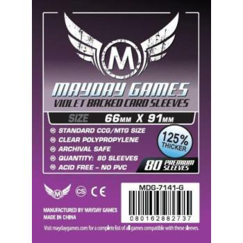 Mayday Games Kártyavédő kártyajátékokhoz (80 db-os csomag) 66 x 91 mm (lila hátlap) kép