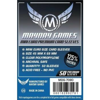 Mayday Games Premium Mini Euro kártyavédő (50 db-os csomag) 45 x 68 mm kép