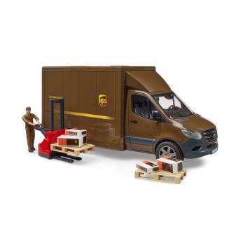 MB Sprinter UPS - sofőrrel, kellékekkel - Bruder 2678 kép