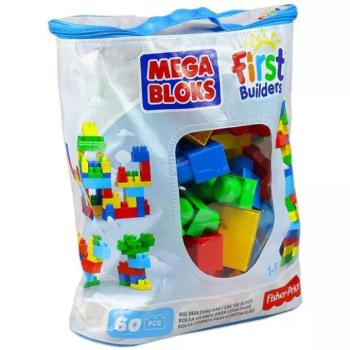 Mega Bloks: Klasszikus színű építőkocka szett táskában - 60 db