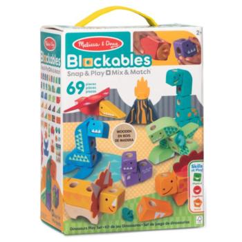 Melissa & Doug Blockables Dinoszauruszos építőjáték 69db-os kép