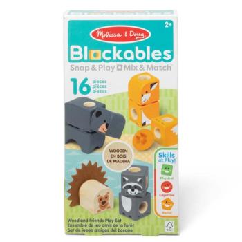 Melissa&Doug: Blockables - Erdei állatok fa játékszett - Spin master