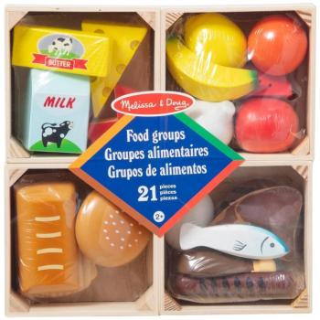 Melissa&Doug: Élelmiszerek ládákban fa játékszett - Spin Master kép