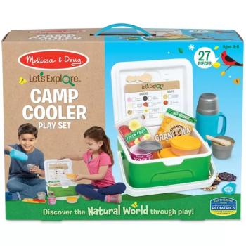 Melissa & Doug: Hűtőtáska ételekkel és kiegészítőkkel játékszett kép