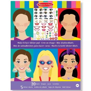 Melissa & Doug: Készíts arcot matricás kreatív szett