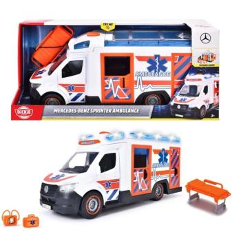 Mercedes-Benz Sprinter Ambulance kisautó fénnyel és hanggal 35cm - Dickie Toys kép