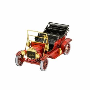 Metal Earth 1908-as piros Ford T-modell - lézervágott acél makettező szett kép