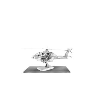 Metal Earth Boeing AH-64 Apache helikopter - lézervágott acél makettező szett kép